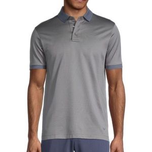 Emporio Armani Contrast Knit Polo